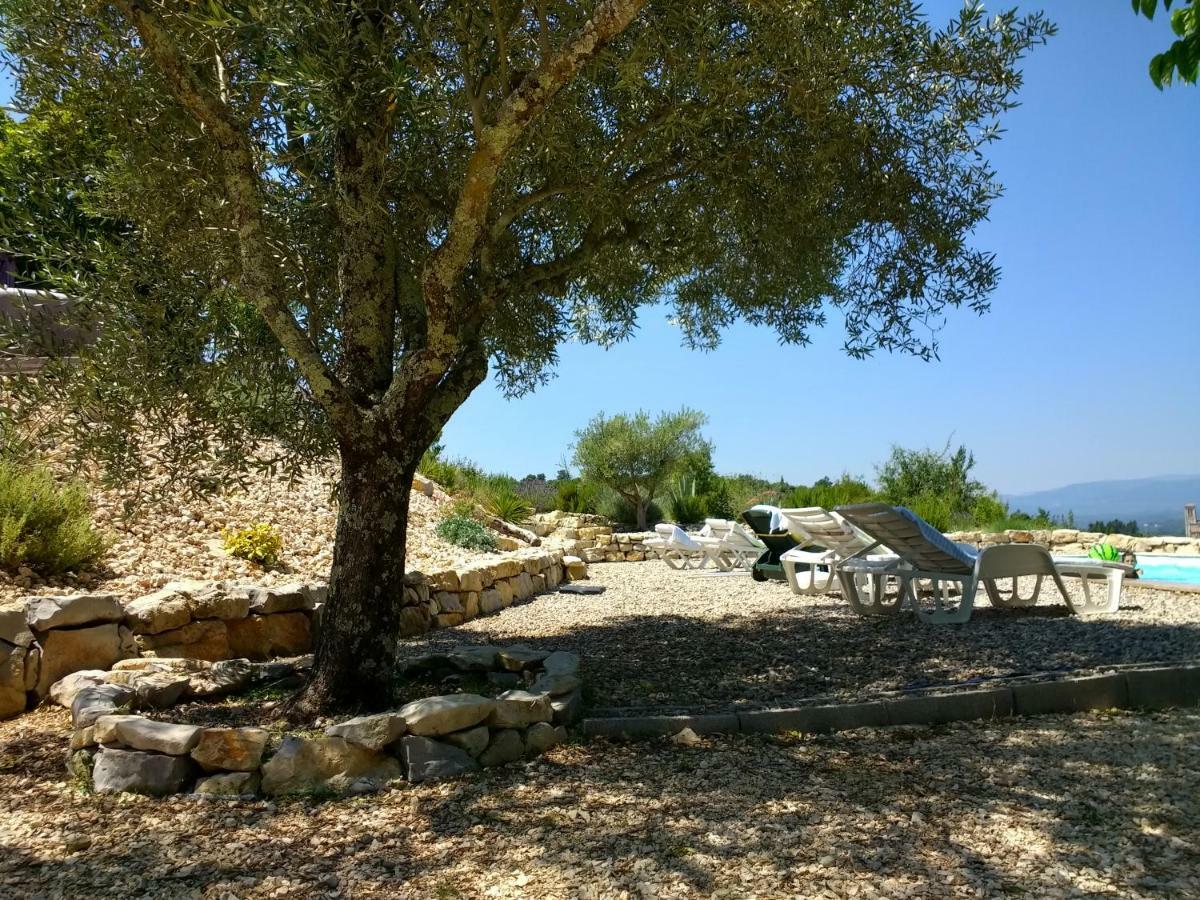 Les Agaves Piscine Panoramique Vue Exceptionnelle Grospierres Exterior foto