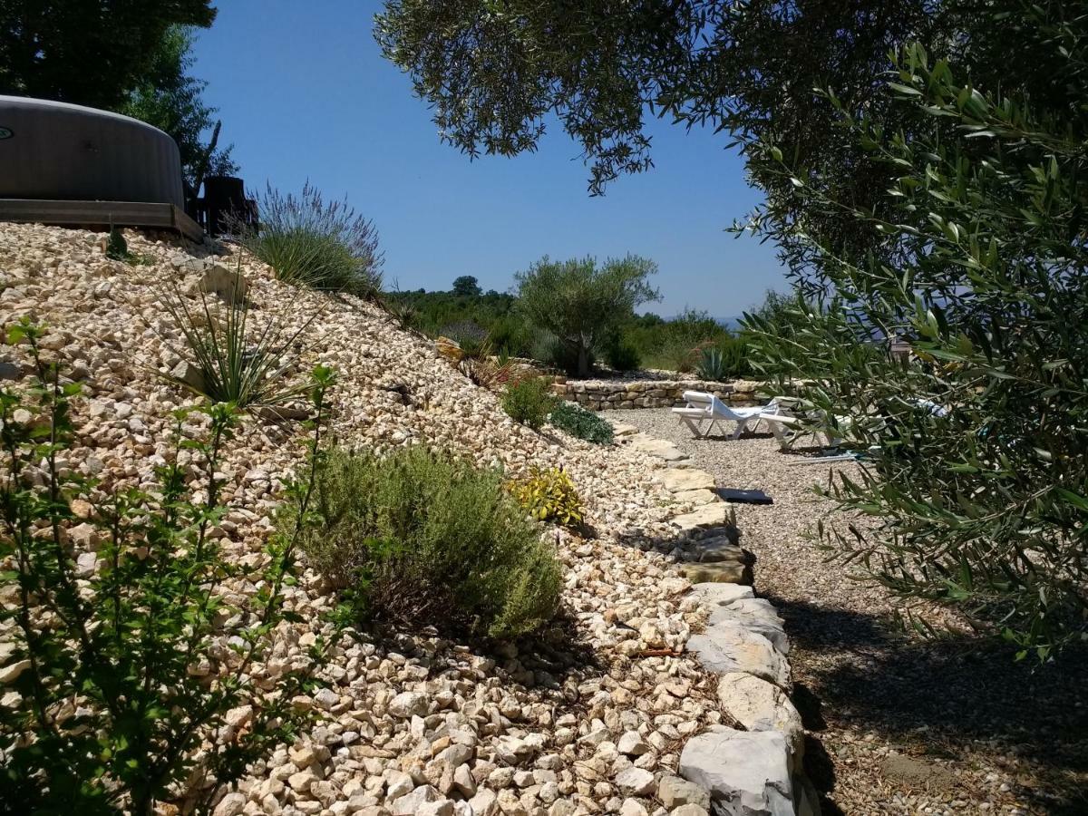 Les Agaves Piscine Panoramique Vue Exceptionnelle Grospierres Exterior foto