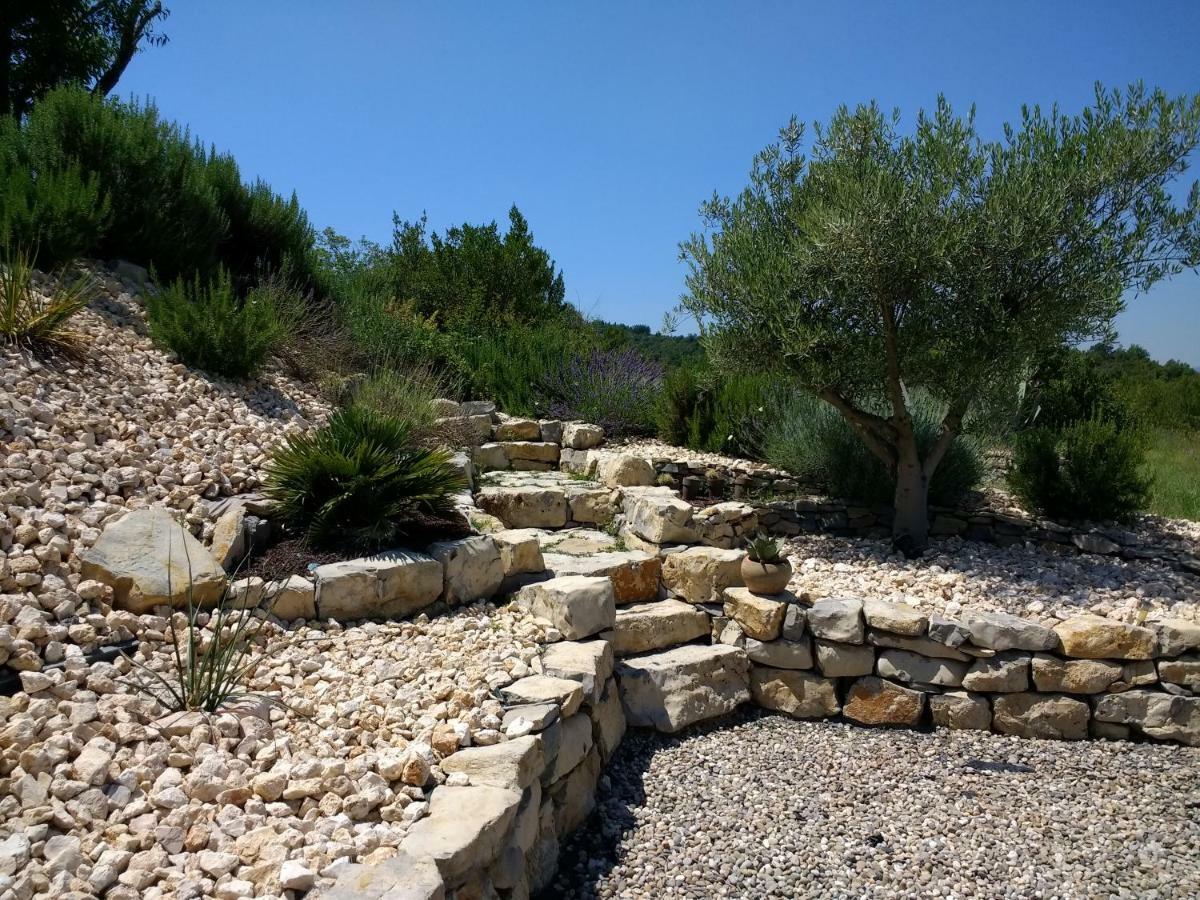 Les Agaves Piscine Panoramique Vue Exceptionnelle Grospierres Exterior foto