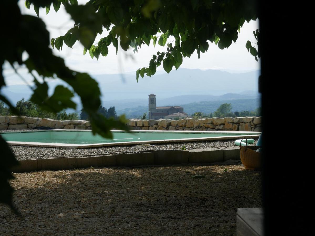 Les Agaves Piscine Panoramique Vue Exceptionnelle Grospierres Exterior foto